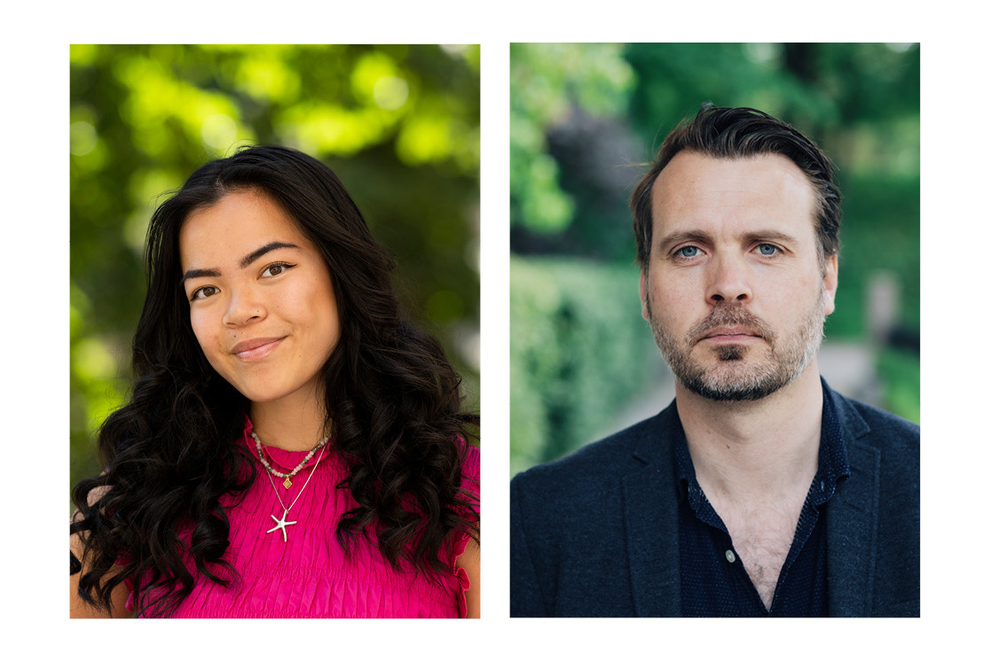 Bildekollasj av Ina Maria Finnerud og Arne Vestbø