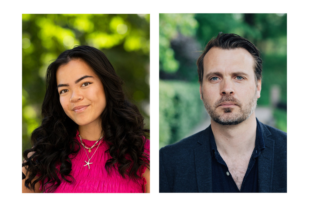 Bildekollasj av Ina Maria Finnerud og Arne Vestbø